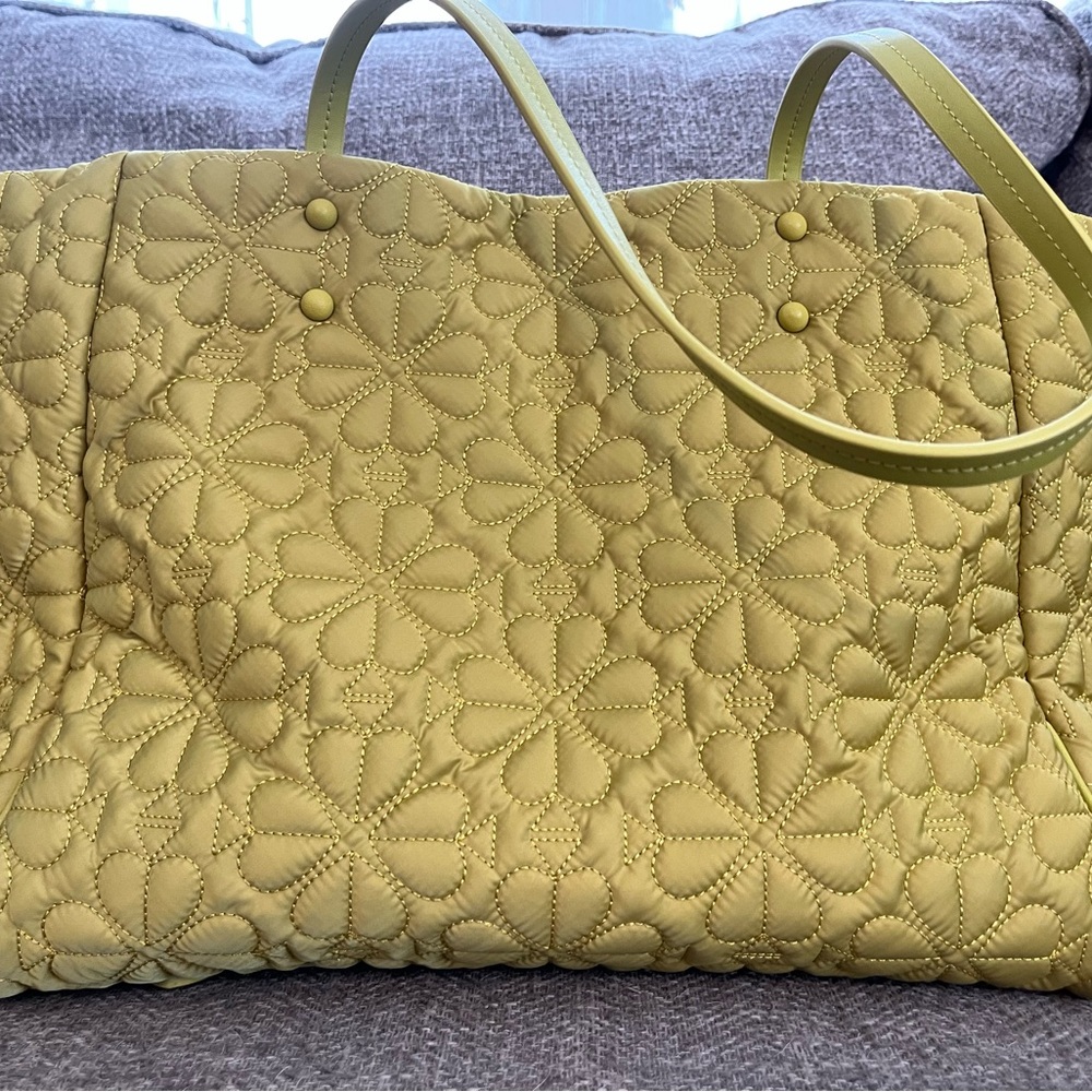 Kate Spade Olive Quilted Tote - Picture 8 of 10